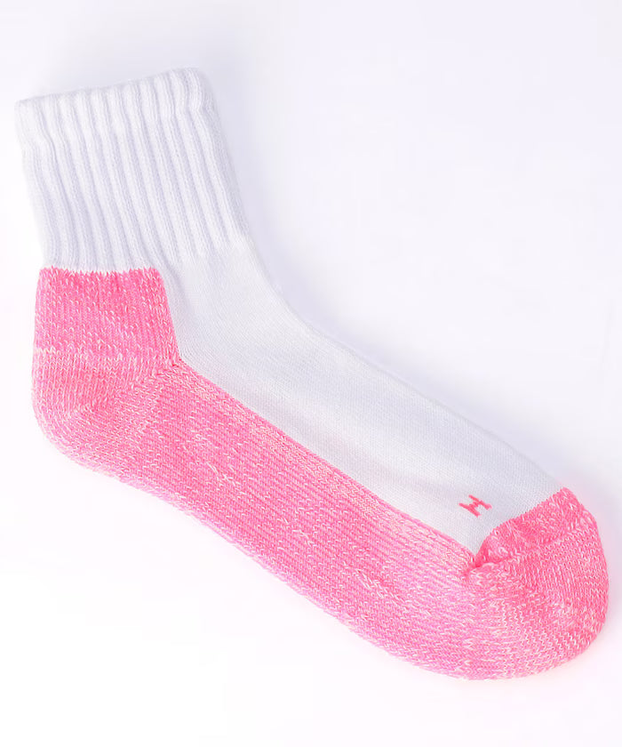 Sinker Sole Color Quarter Socks (for size 25.0-27.0cm)