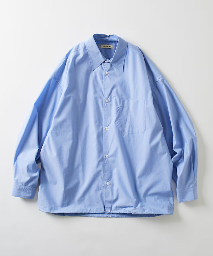 Wide Silhouette Spindle Regular Color Shirt / Hem Code 【Limited Edition】