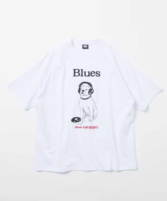 Limited Edition diskunion×FREAK'S STORE Exclusive French Bulldog Big Silhouette Print Crew Neck T-Shirt