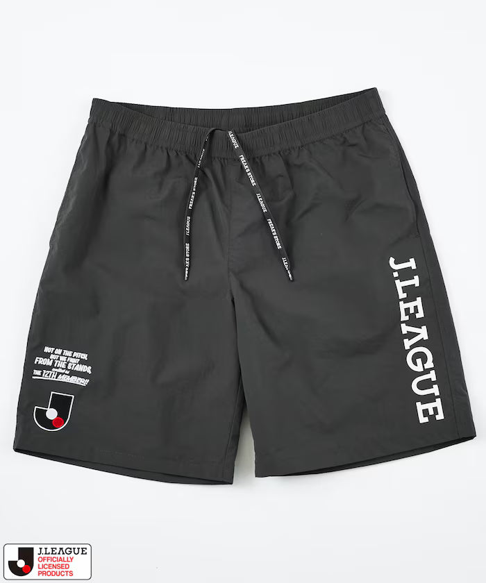 [Sales Start on May 15 at 12:00] J.LEAGUE × FREAK'S STORE Exclusive SUPPORTERS NYLON SHORTS [J League Official] - Charcoal Gray