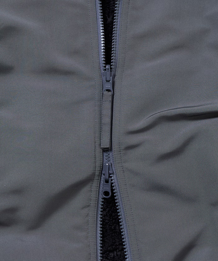Relaxed Fit Nylon Fleece Reversible Stand Blouson [Limited Edition]