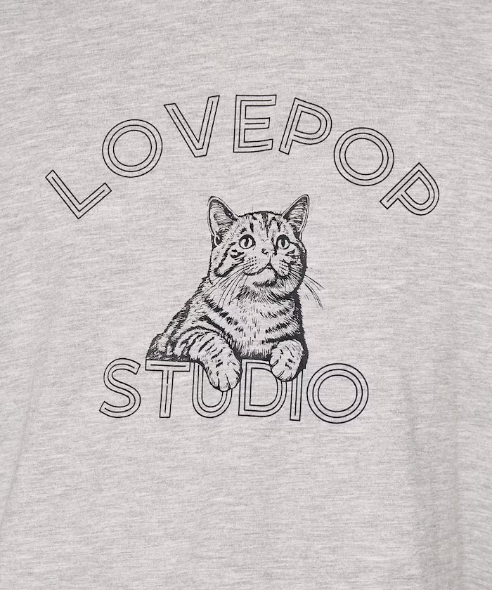 Functional Material Cat Print T-shirt Limited Edition