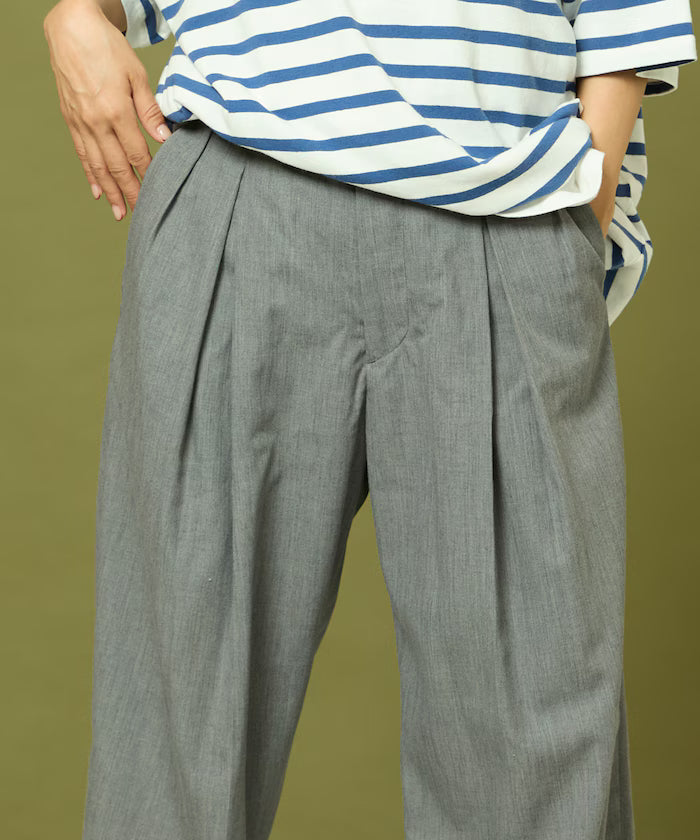 Tuck Wide Slacks Pants