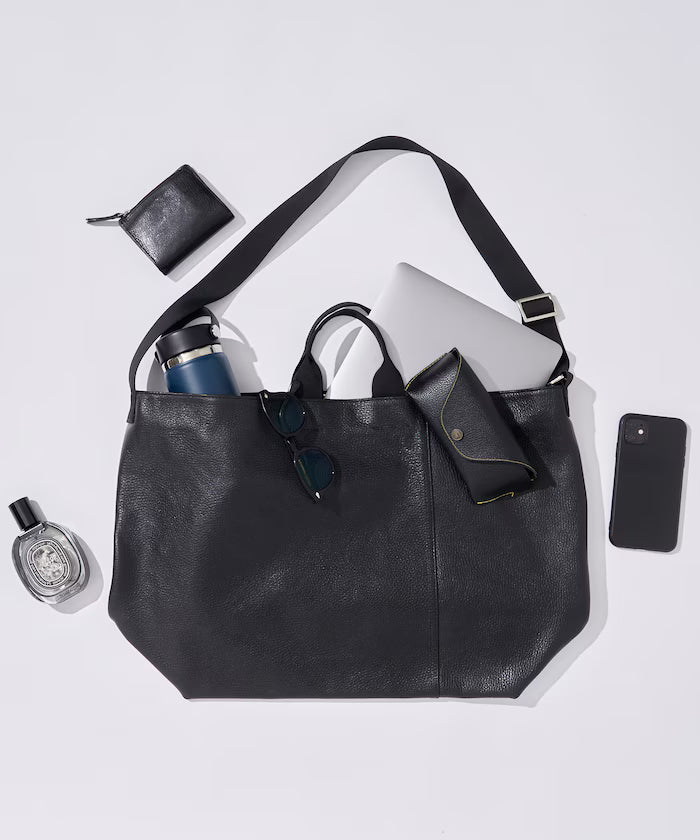 2WAY Leather Messenger Bag / 2WAY Leather Messenger Bag / Cowhide / Water-repellent leather