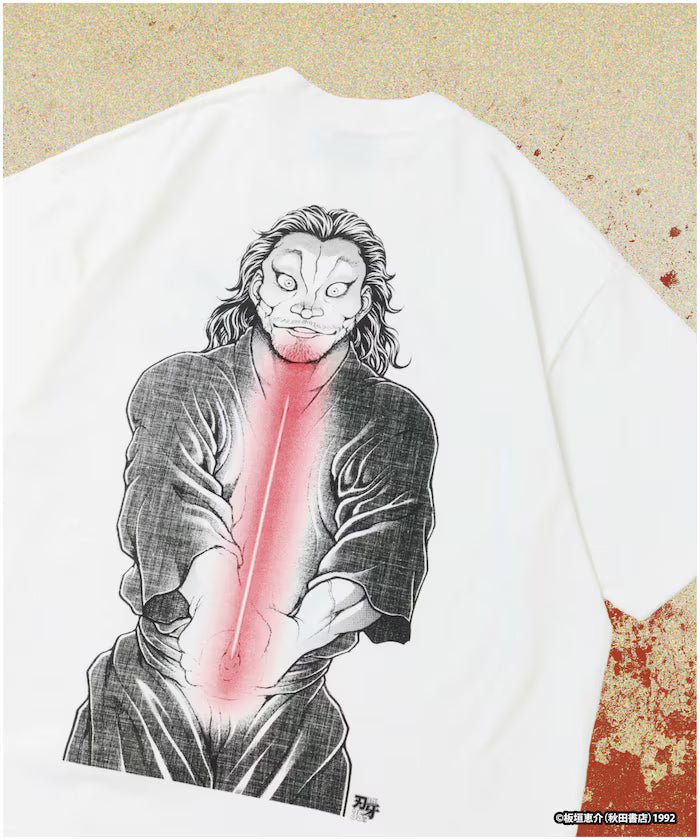 [Sale starts June 12, 12:00] Baki 'Niten Ichi Ryu/Miyamoto Musashi' Print Crewneck T-Shirt
