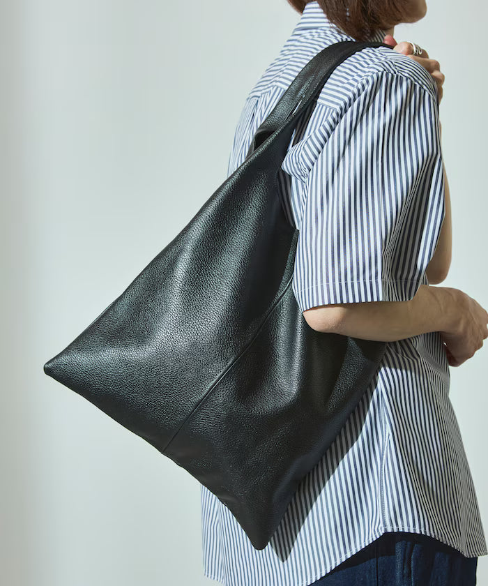 Leather Marche Bag / Leather Marche / Tote Bag / Cowhide / Water-repellent Leather