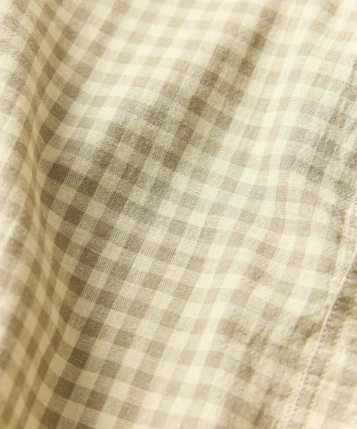 LINEN COTTON V NECK SHIRT