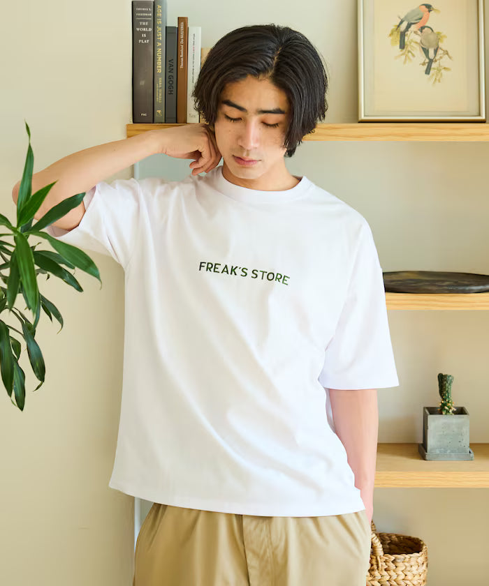 Relaxed Fit Embroidered Logo Crew Neck T-Shirt 【Limited Edition】