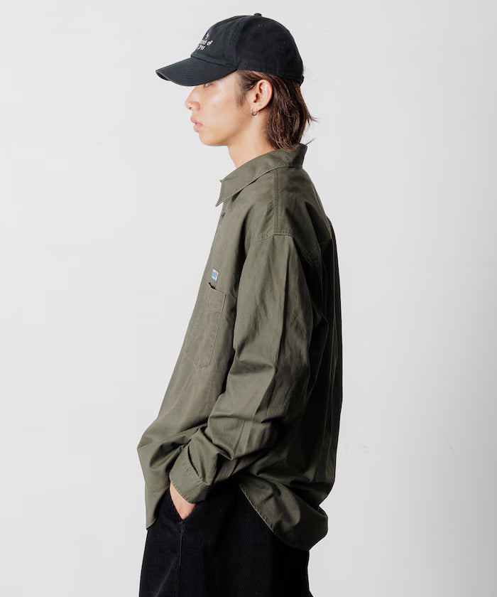 Relax Fit Relaxed Fit Garment Dyed Regular Collar Shirt [Limited Edition]