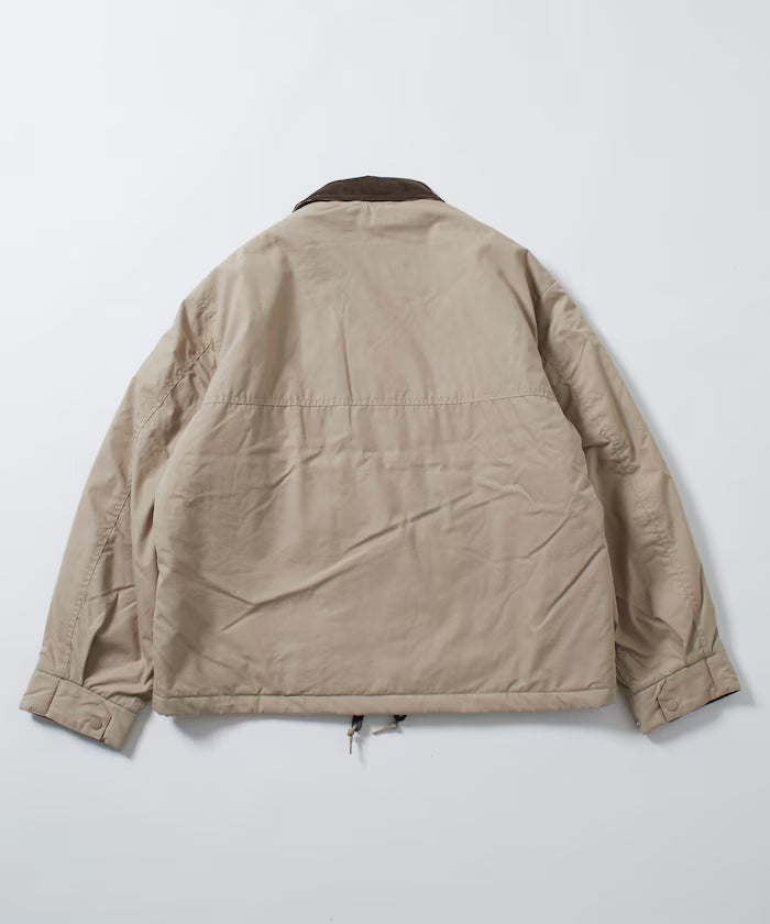 Corduroy panel cotton nylon blouson