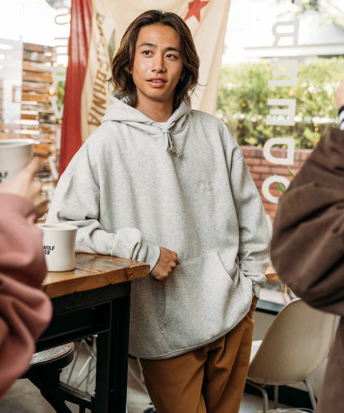 SHE WOLF DINER×FREAK'S STORE/She Wolf Diner Limited Edition Big Silhouette Back Embroidery Hoodie/WOLF 【Limited Release】