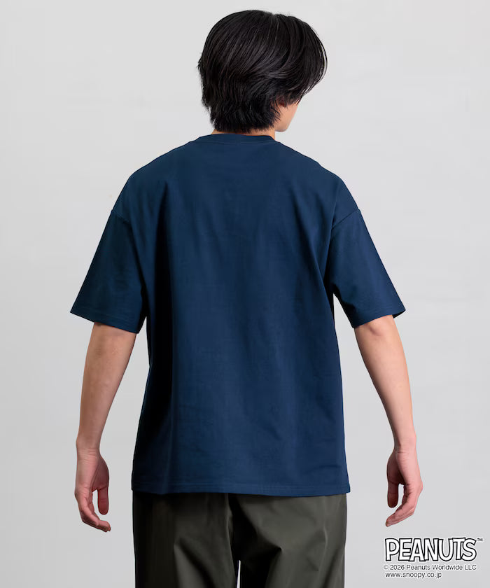 PEANUTS/Peanuts Custom Big Silhouette Crew Neck T-Shirt/Charlie Brown/Heart Eye [Limited Edition]
