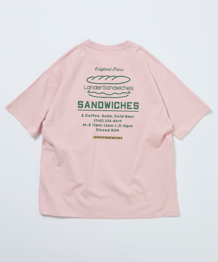LANDER SANDWICHES×FREAK'S STORE/Lander Limited Edition Big Silhouette Back Print Crew Neck T-Shirt 【Limited Release】