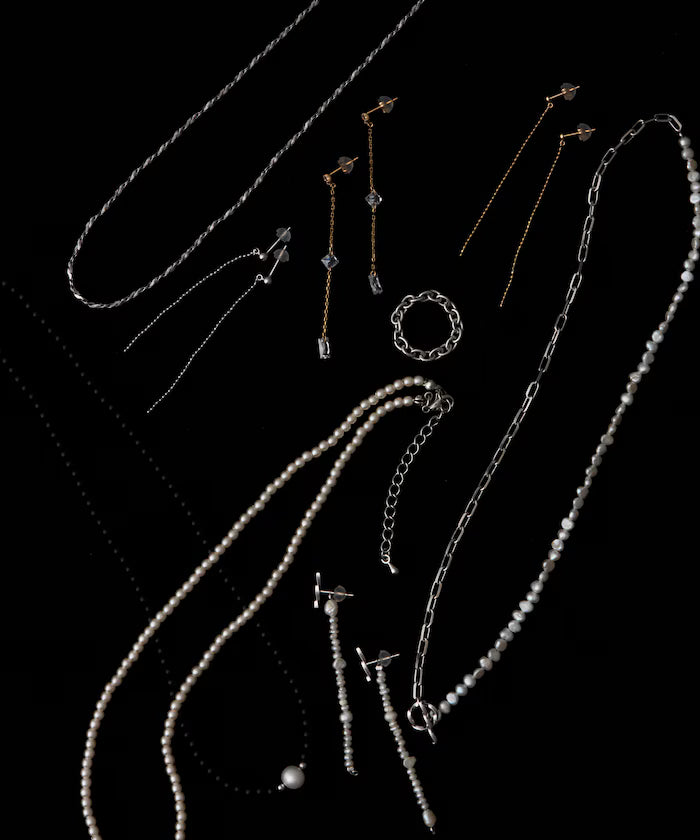 【April 1st, 12:00 release】SILVER925 onyx natural stone necklace