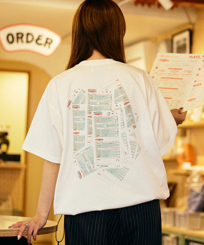 EENY × FREAK'S STORE Multi-Function Back Print Spindle T-Shirt - Menu