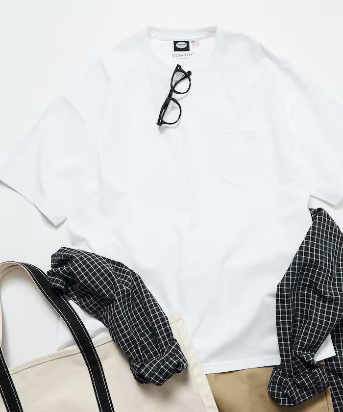 STORATECH Big Silhouette Pocket T-shirt/Antibacterial/Odor-resistant/Antimicrobial/UV Cut/Contact Cooling/Quick Drying 【Limited Edition】