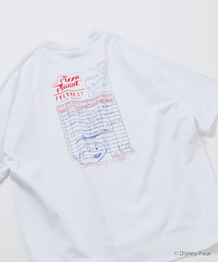 [TOY STORY] Exclusive Big Silhouette Back Print Crew Neck T-Shirt / Pizza Planet [Limited Edition]