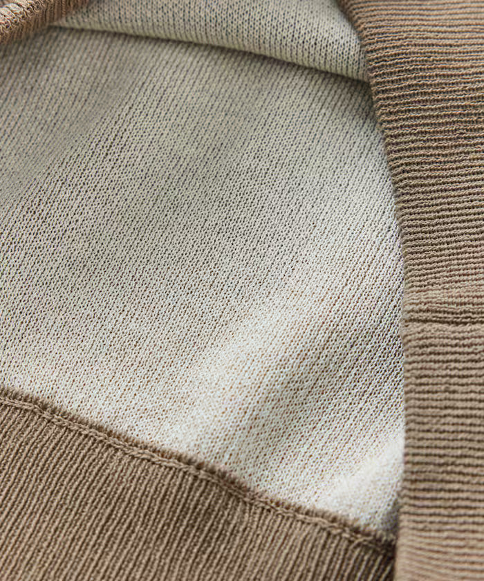 Cool Touch W Face Color Block Crew Neck Knit