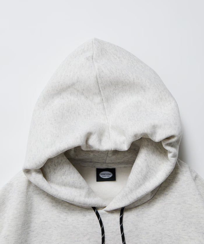 Big silhouette one-point logo pullover hoodie/hem cord/back brushed 【limited edition】