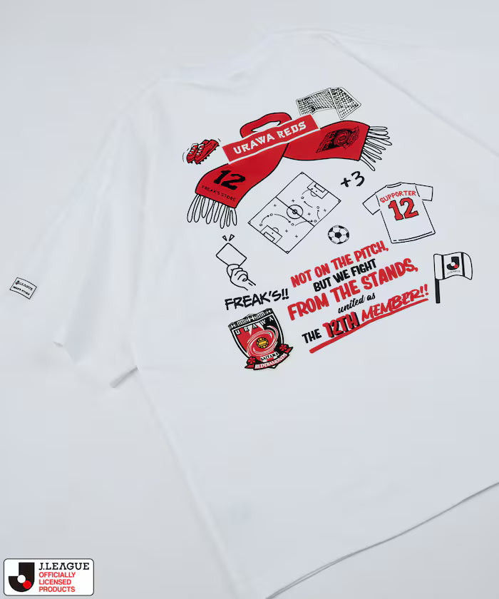 [Sales start on May 15 at 12:00] J.LEAGUE × FREAK'S STORE Exclusive SUPPORTERS SHORT SLEEVE TEE [Urawa Reds] - White