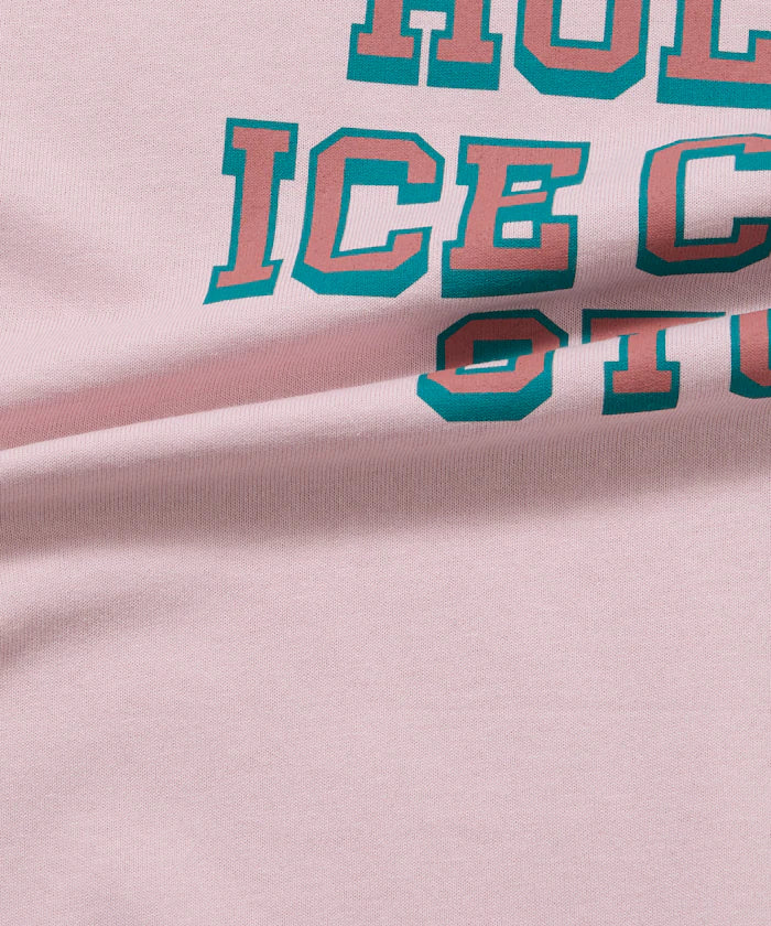 HOLIDAY ICECREAM×FREAK'S STORE Limited Edition Big Silhouette College Print Crew Neck T-Shirt