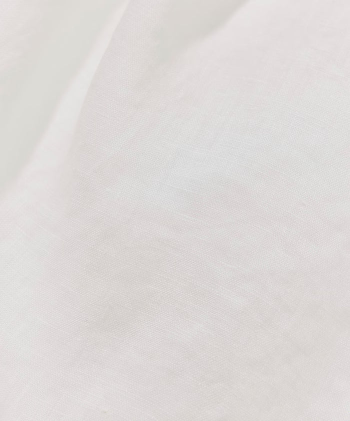 Linen Open Collar Long Sleeve Shirt