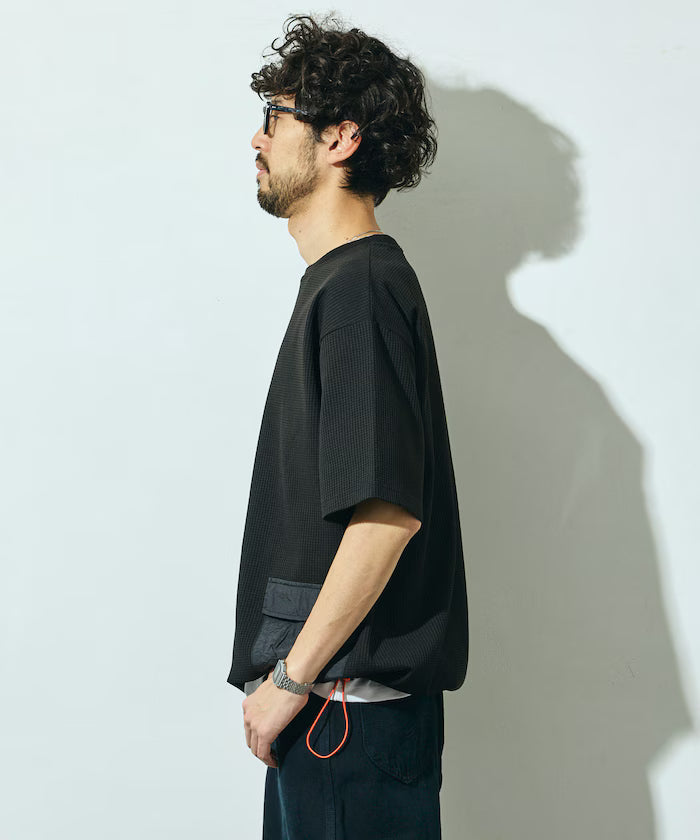 Side Pocket Spindle Tech Thermal Short Sleeve T-Shirt / Big Silhouette