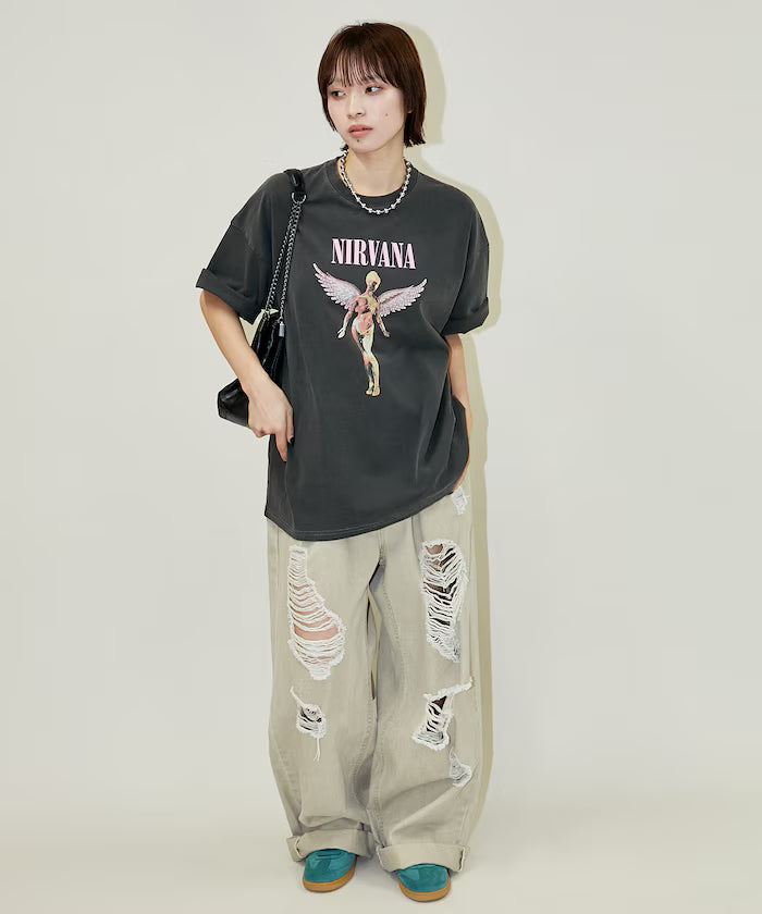 NIRVANA IN UTERO Band T-shirt Limited Edition