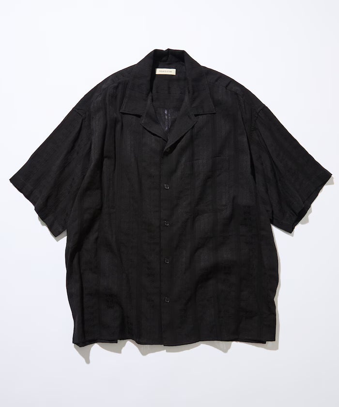 Relaxed Fit Allover Jacquard Open Collar Shirt [Limited Edition]