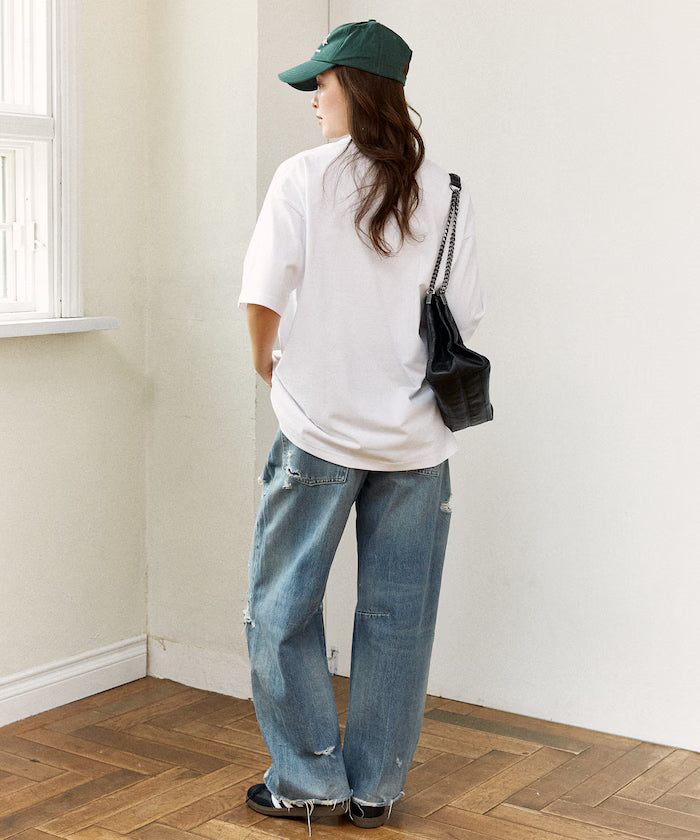 <Functional Material> MIAMI NIGHTS Cat Photo T-shirt Limited Edition