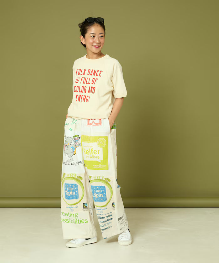 vintage European eco bag remake pants