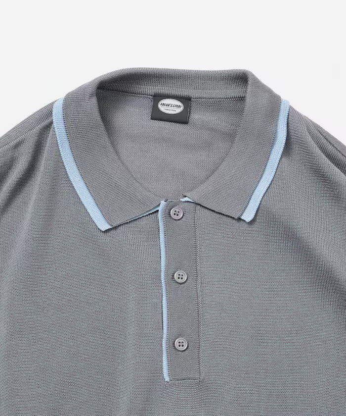 Limited Release Relaxed Fit Color Block Knit Polo Shirt