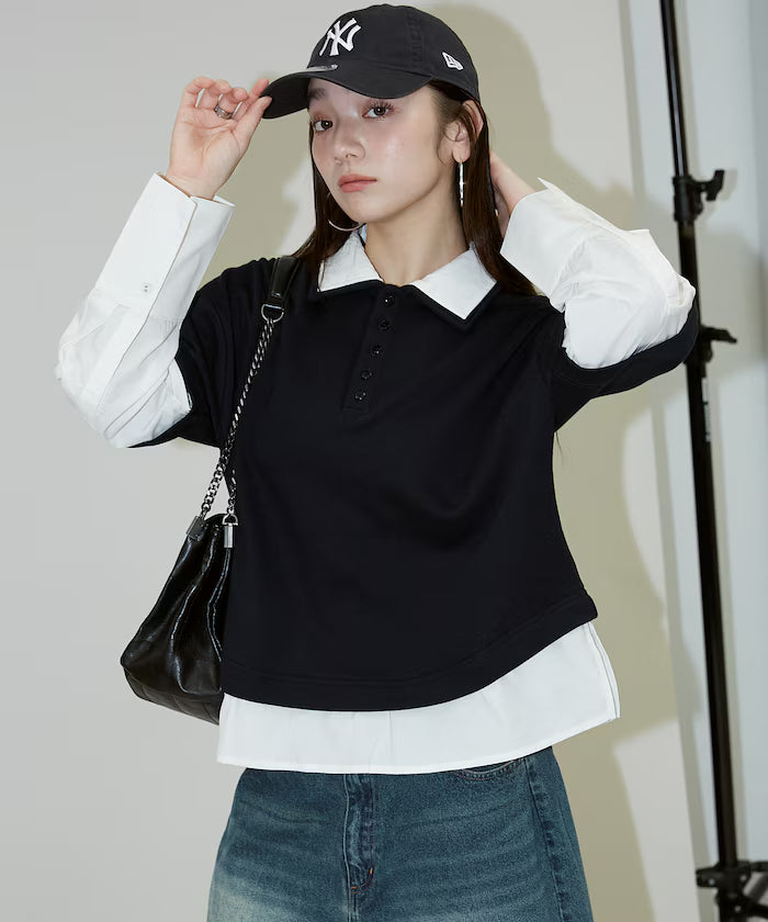 Shirt Layered Polo Top Limited Edition