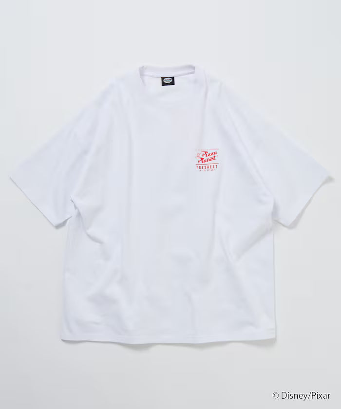 [TOY STORY] Exclusive Big Silhouette Back Print Crew Neck T-Shirt / Pizza Planet [Limited Edition]