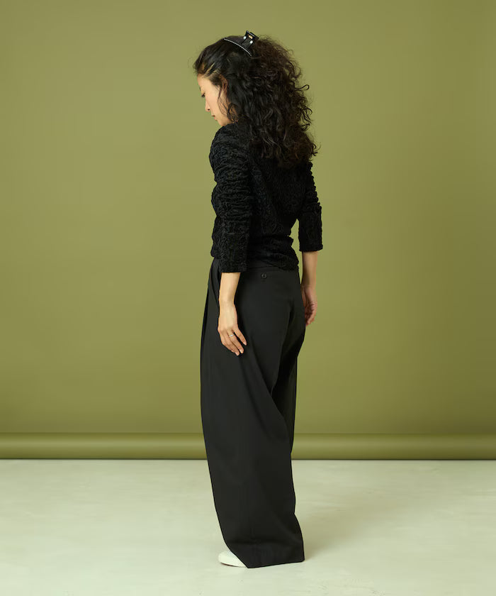 Mesh Velour Top