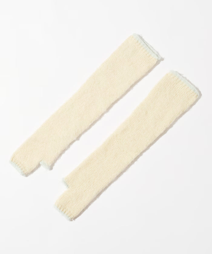 Alpaca Blend Bicolor Knit Gloves
