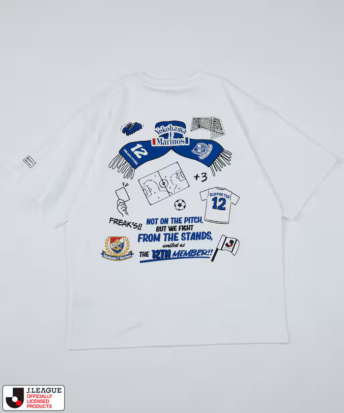 [May 15 12:00 on sale] J.LEAGUE × FREAK’S STORE Limited Edition SUPPORTERS SHORT SLEEVE TEE [Yokohama F. Marinos]