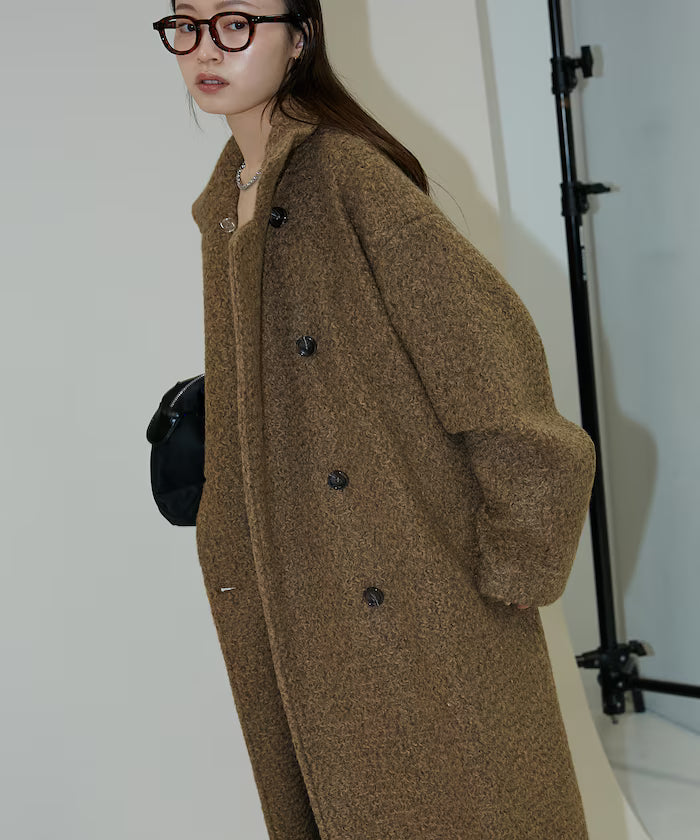 Multicolor Shaggy Long Coat Limited Edition