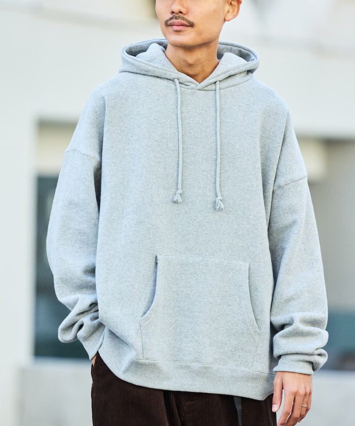 12oz Heavyweight Big Silhouette Pullover Hoodie - Limited Edition - Mottled Gray
