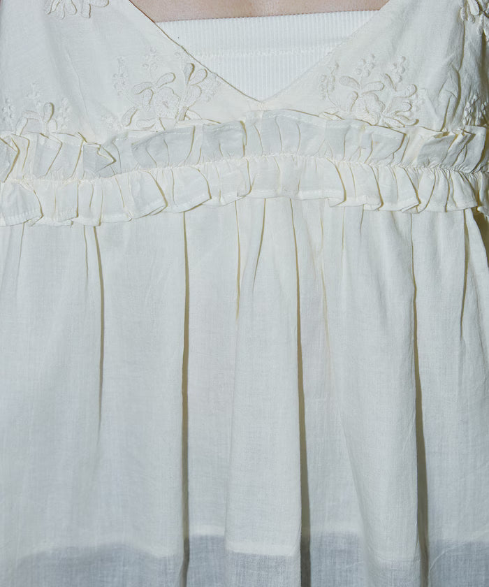 Floral Embroidery Detail Camisole Bustier Limited Edition