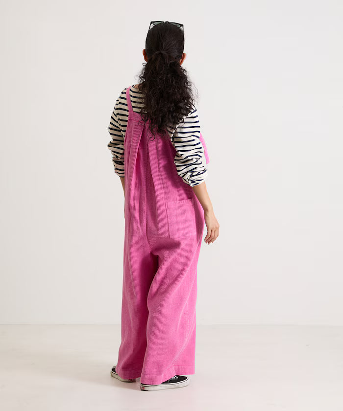 India double gauze flare salopette