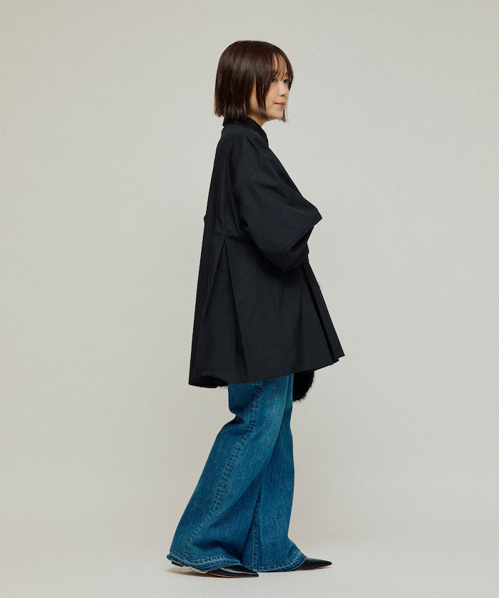 Box Stack Balloon Sleeve Long Sleeve Shirt