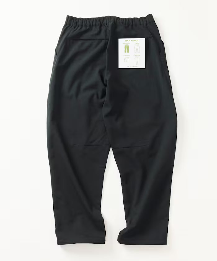 [New Color Added] Quick-Dry Material Relaxed Fit Tapered Easy Pants Linen-like