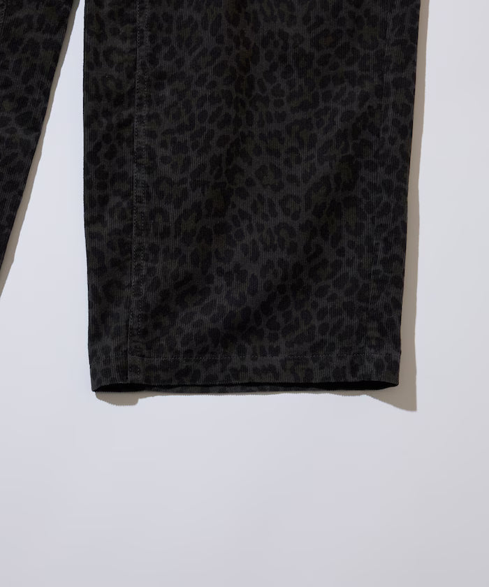 Wide Straight Silhouette All-Over Print Light Corduroy Easy Pants [Compatible with Set Up]