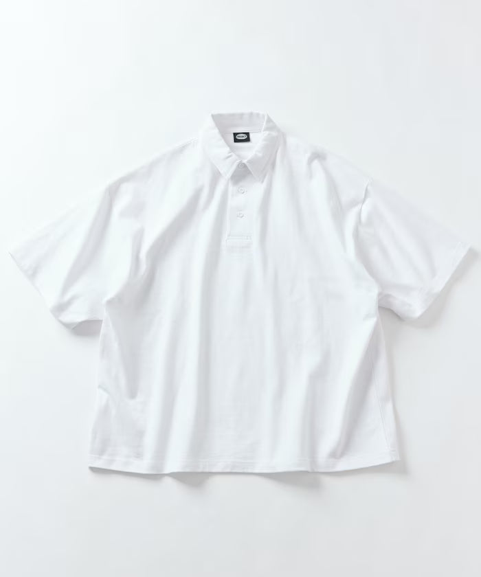 9 oz Heavyweight Big Silhouette heavyweight polo shirt/oversized polo 【limited edition】