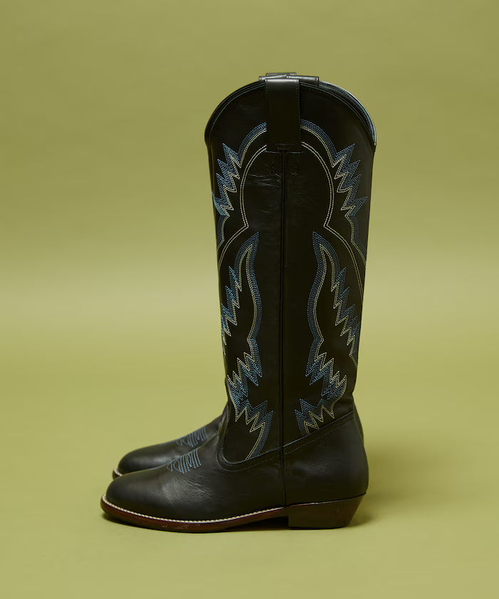 Long western boots/real leather long western boots