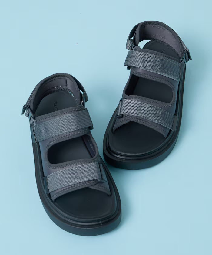 Limited release 2way volume sole double trap sports sandals platform sole