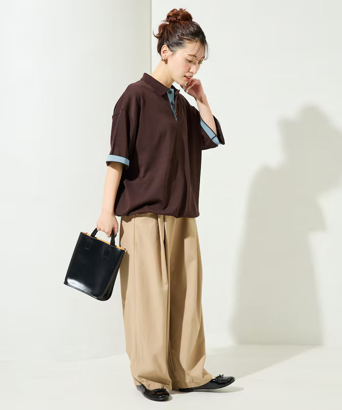 Relax Fit Relax Fit Cool Touch Color Block Knit Polo Shirt [Limited Edition]