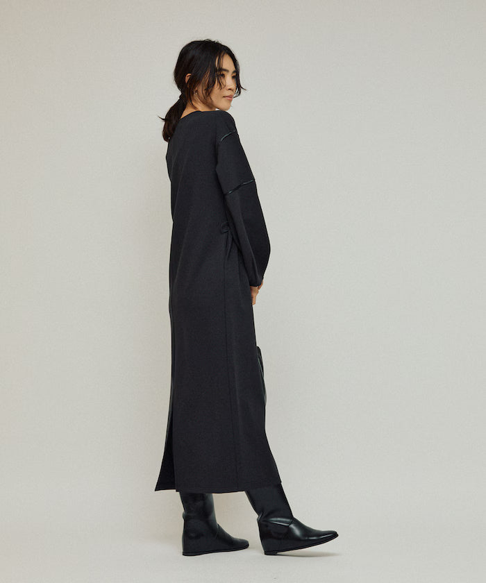 Cocoon Sleeve Damboru Sweat One-Piece / Spindle