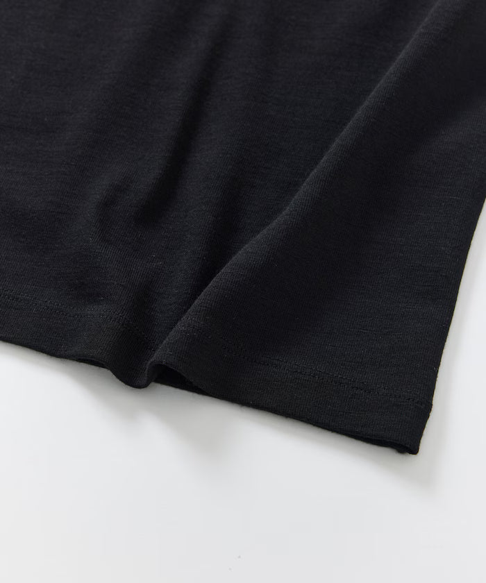 SUPER MERINO WOOL×INKEEP Crew Neck Short Sleeve T-Shirt